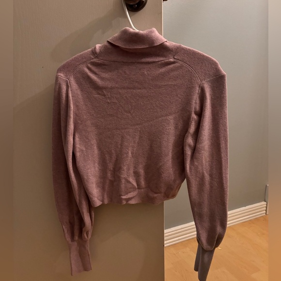 Wilfred merino wool & cotton cropped turtle neck - Picture 5 of 5